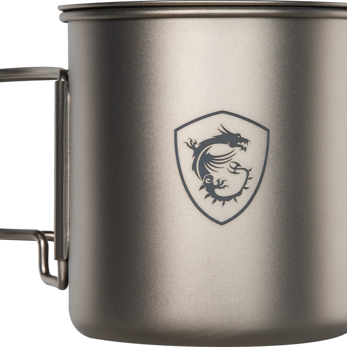 Tasse De Camping En Titane 120 Ml – Double Paroi Isolante, Légère (50 G), Avec Sac De Rangement, Pour Thé, Café, Jus, Pique-Nique Et Randonnée