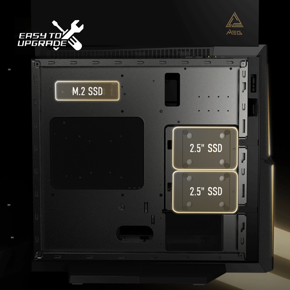 PC Gamer | MEG Trident X2 13NUF-058AT | Windows 11 Famille - Intel Core i7-13700K - 32 Go DDR5 - RTX 4070 Ti VENTUS 3X 12Go OC - SSD 1 To