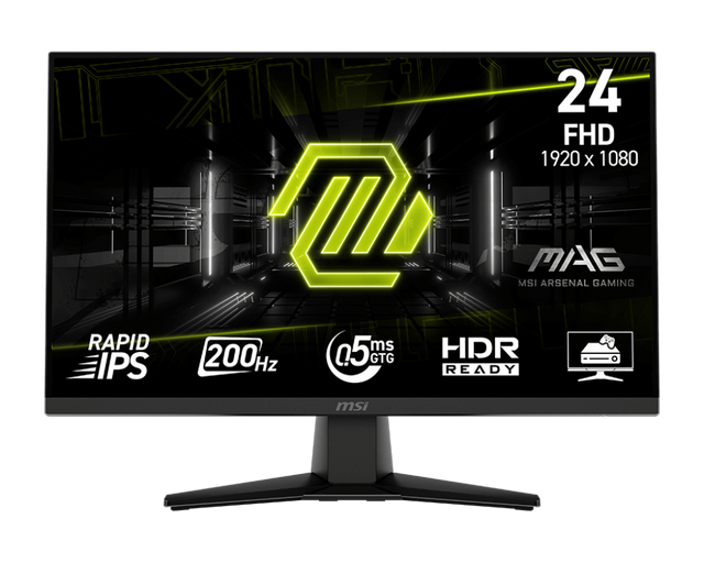 MSI MAG 242F Gaming Monitor | 23.8" FHD 200Hz Rapid IPS - Boutique en ligne officielle de MSI France