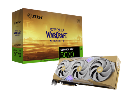 GeForce RTX 5070 12G World of Warcraft MIDNIGHT LIGHT EDITION OC - Boutique en ligne officielle de MSI France
