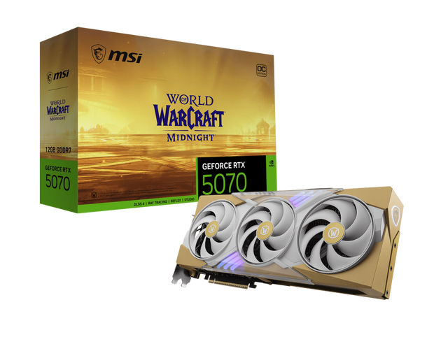 GeForce RTX 5070 12G World of Warcraft MIDNIGHT LIGHT EDITION OC - Boutique en ligne officielle de MSI France
