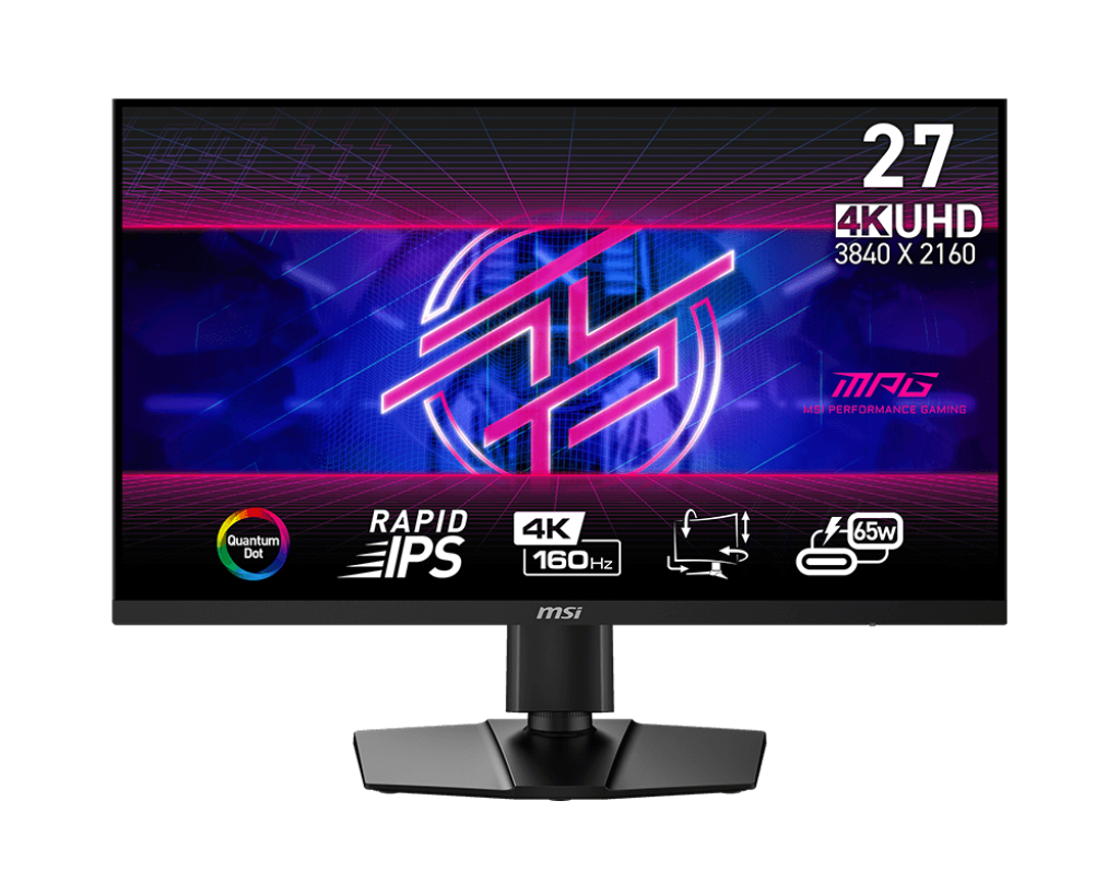 MPG 274URF QD : 27" 4K UHD 160Hz 1ms  Rapid IPS - Boutique en ligne officielle de MSI France