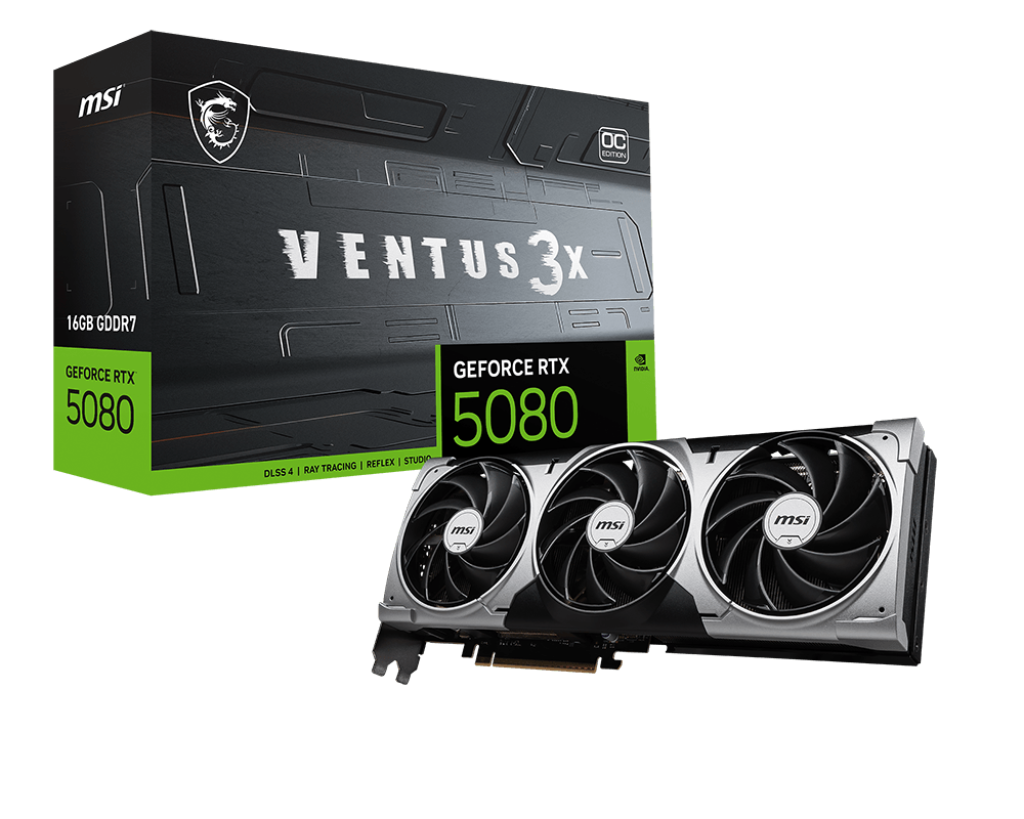 GeForce RTX 5080 16G VENTUS 3X OC - Boutique en ligne officielle de MSI France