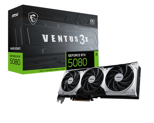 GeForce RTX 5080 16G VENTUS 3X OC PLUS - Boutique en ligne officielle de MSI France