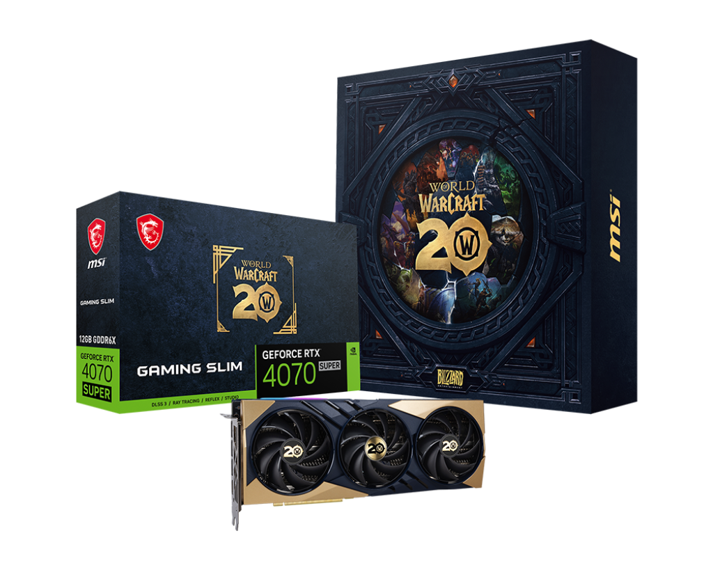 [Quantité très limitée] GeForce RTX 4070 SUPER 12G GAMING SLIM World of Warcraft EDITION