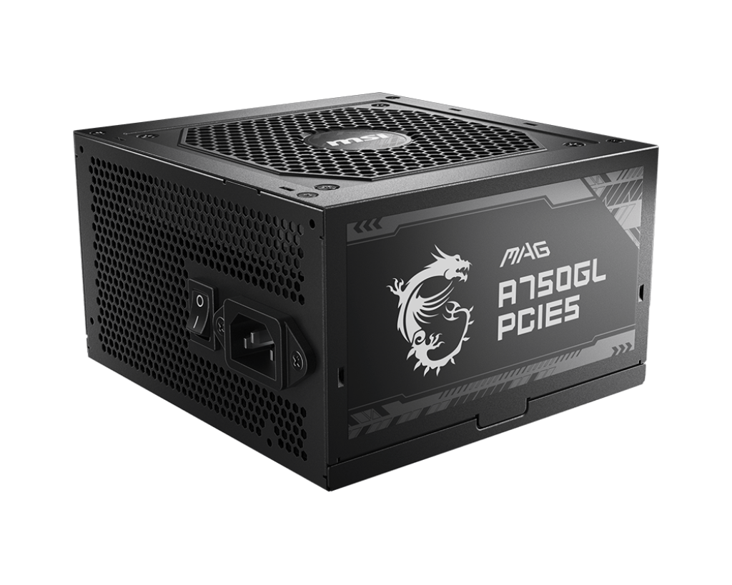 MAG A750GL PCIE5 : Alimentation, 750W, 80 Plus Gold, ATX 3.0, Support GPU - Boutique en ligne officielle de MSI France