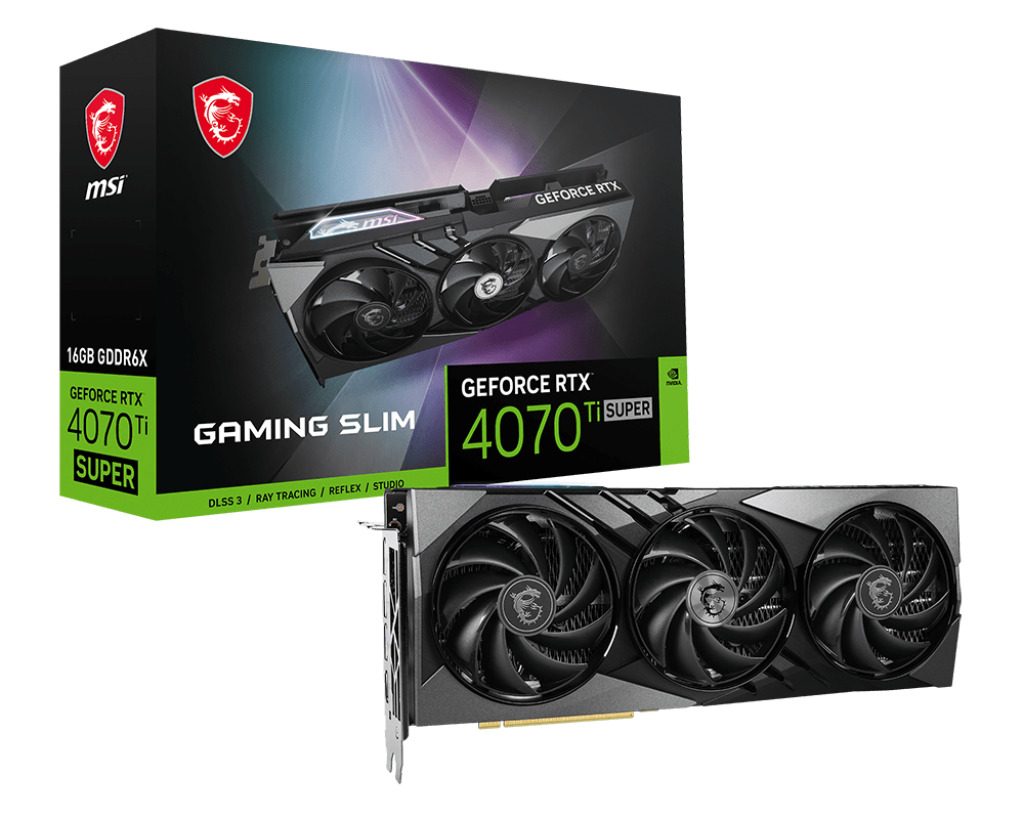 [Code STEAM 40€ offert] GeForce RTX 4070 Ti SUPER 16G GAMING SLIM - Boutique en ligne officielle de MSI France