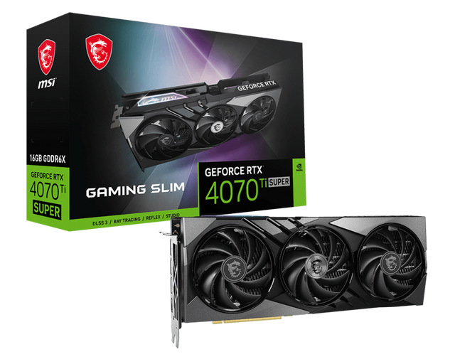 [Code STEAM 40€ offert] GeForce RTX 4070 Ti SUPER 16G GAMING SLIM - Boutique en ligne officielle de MSI France