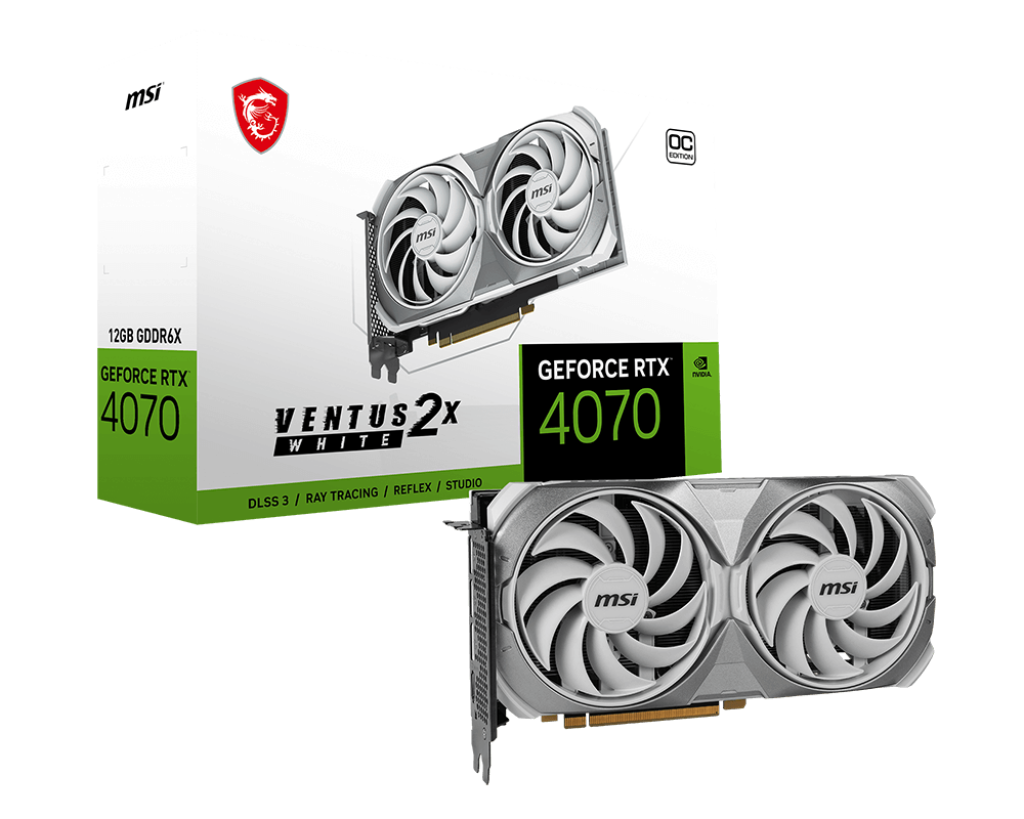 GeForce RTX 4070 VENTUS 2X WHITE 12G OC