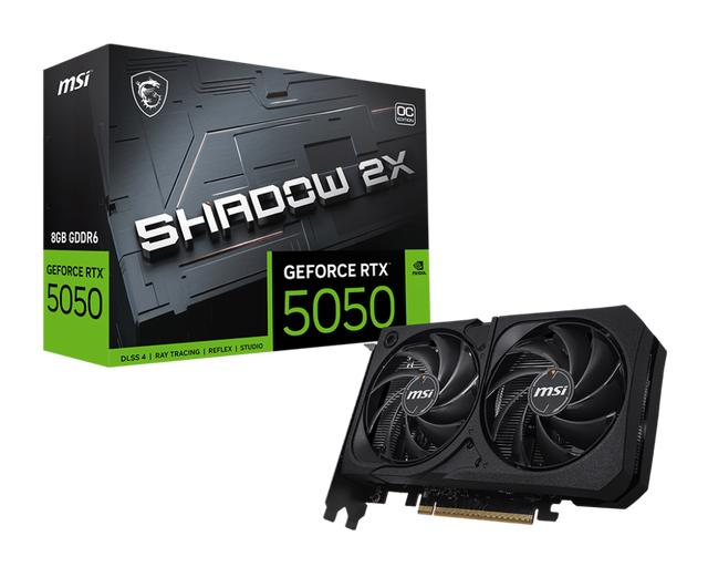 GeForce RTX 5050 8G SHADOW 2X OC - Boutique en ligne officielle de MSI France