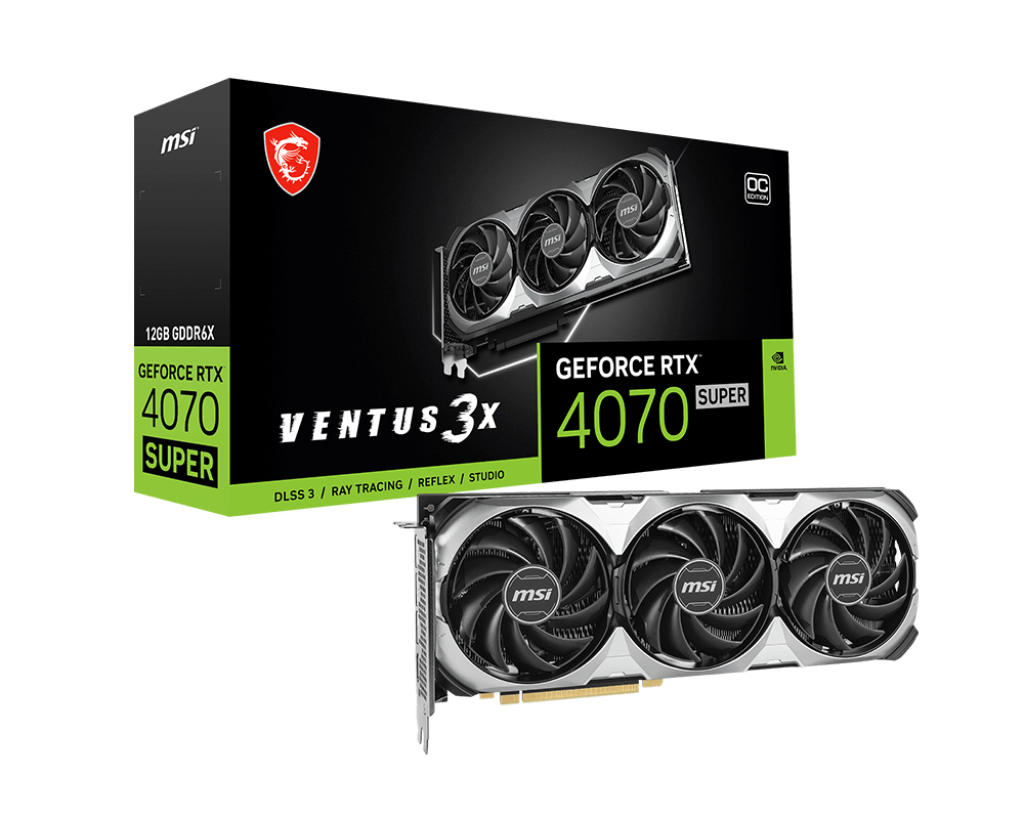 [-5% avec le code BTS24VGA] GeForce RTX 4070 SUPER 12G VENTUS 3X OC