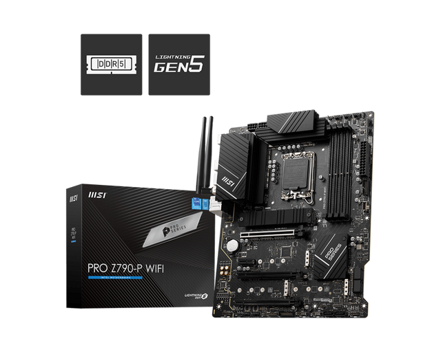 MSI PRO Z790-P WIFI Motherboard | 14th/13th/12th Gen Intel | DDR5