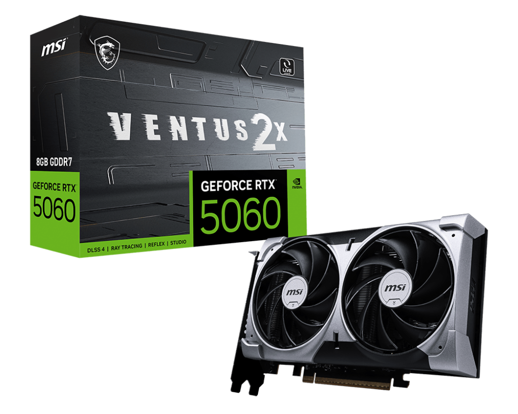 GeForce RTX 5060 8G VENTUS 2X - Boutique en ligne officielle de MSI France
