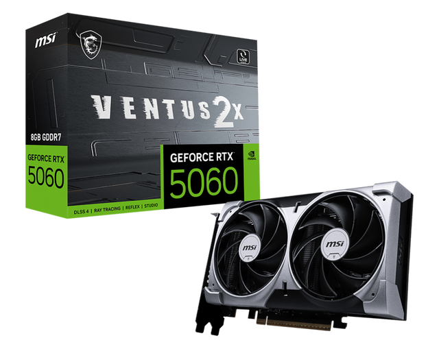 GeForce RTX 5060 8G VENTUS 2X - Boutique en ligne officielle de MSI France