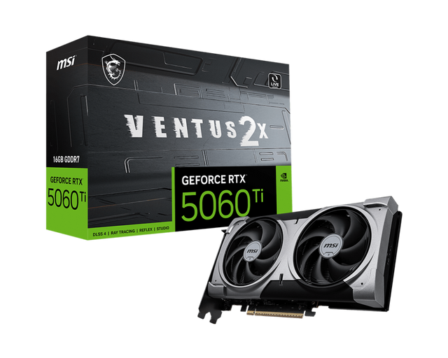 GeForce RTX 5060 Ti 16G VENTUS 2X PLUS - Boutique en ligne officielle de MSI France