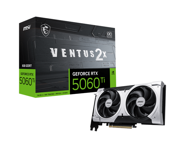 MSI GeForce RTX 5060 Ti 8G VENTUS 2X OC PLUS - Boutique en ligne officielle de MSI France