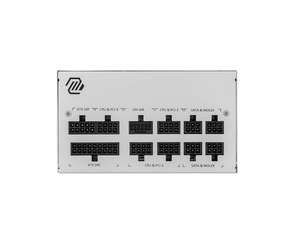 MAG A850GL PCIE5 WHITE - ATX 850W - 80+ GOLD FM - Boutique en ligne officielle de MSI France