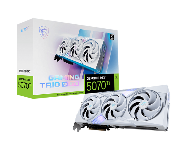 GeForce RTX 5070 Ti 16G GAMING TRIO WHITE - Boutique en ligne officielle de MSI France