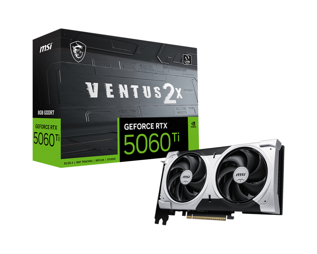 GeForce RTX 5060 Ti 8G VENTUS 2X PLUS - Boutique en ligne officielle de MSI France