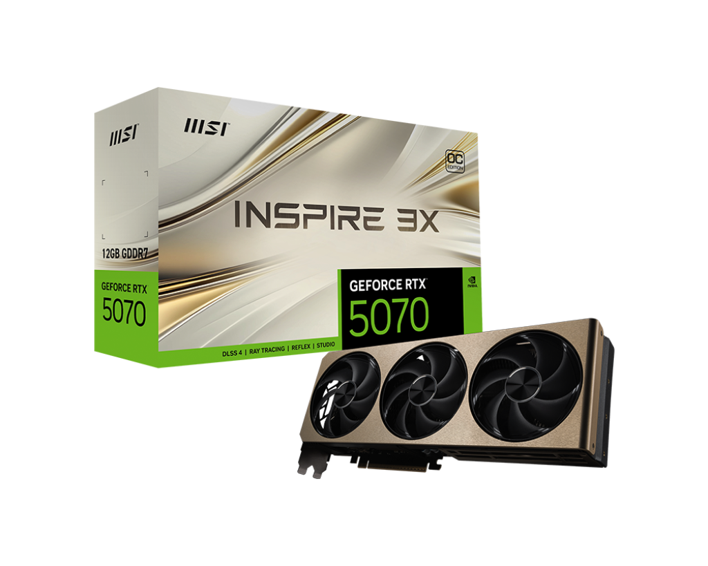 GeForce RTX 5070 12G INSPIRE 3X OC - Boutique en ligne officielle de MSI France