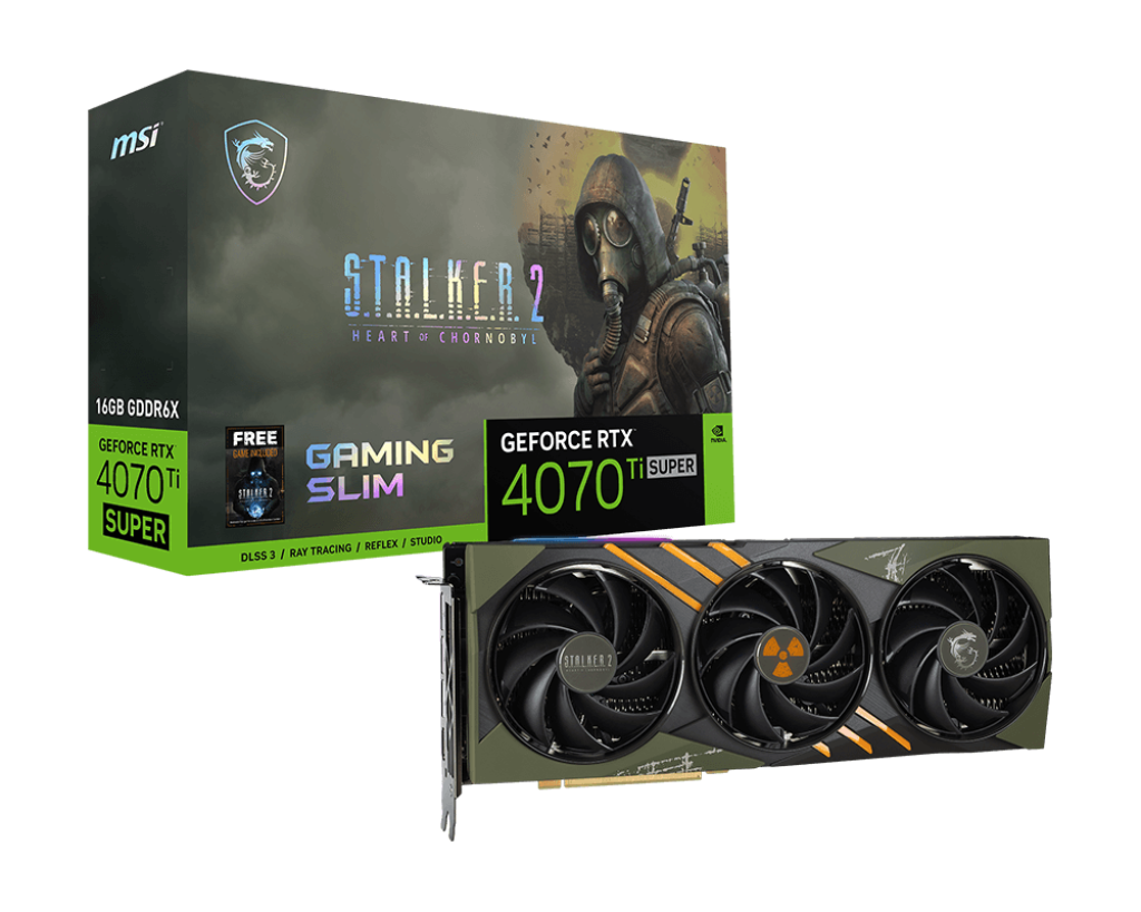 [Jeu offert] GeForce RTX 4070 Ti SUPER 16G GAMING SLIM STALKER 2 EDITION