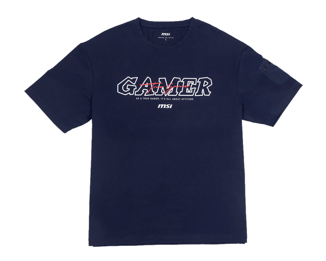 MSI T-shirt rafraîchissant Série Gamer bleu marine - Boutique en ligne officielle de MSI France