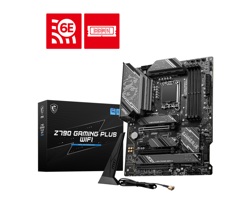 MSI Z790 GAMING PLUS WIFI＋DDR5 16GBセット MSI Z790 GAMING PLUS WIFI, ATX - Intel 13th/12th Gen - 14