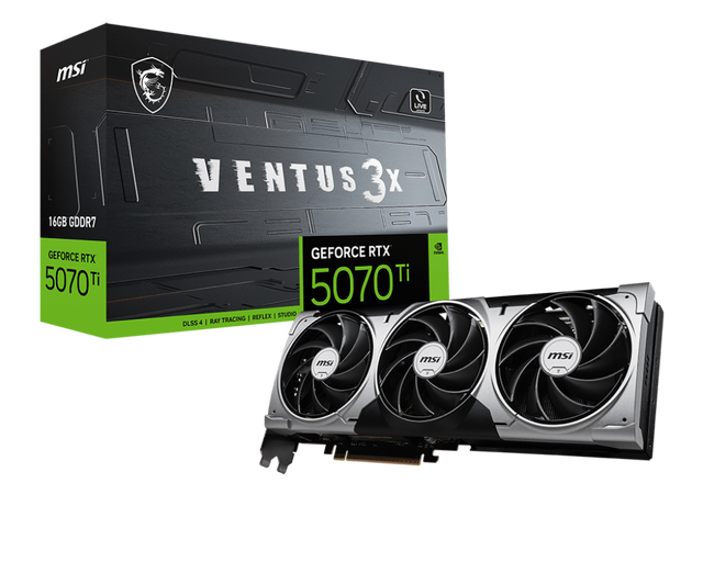 GeForce RTX 5070 Ti 16G VENTUS 3X - Boutique en ligne officielle de MSI France