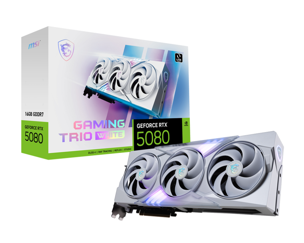 GeForce RTX 5080 16G GAMING TRIO WHITE - Boutique en ligne officielle de MSI France