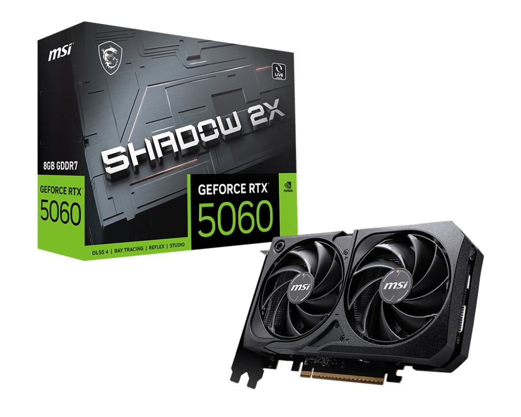 GeForce RTX 5060 8G SHADOW 2X - Boutique en ligne officielle de MSI France