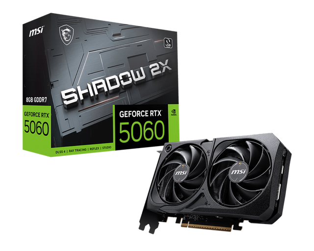GeForce RTX 5060 8G SHADOW 2X - Boutique en ligne officielle de MSI France