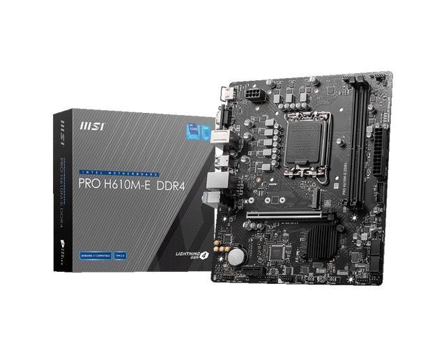 PRO H610M-E DDR4 - Boutique en ligne officielle de MSI France