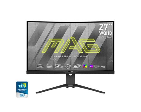 MAG 275CQRXF : WQHD Incurvé 1000R 240Hz 1ms Adaptive-Sync - Boutique en ligne officielle de MSI France