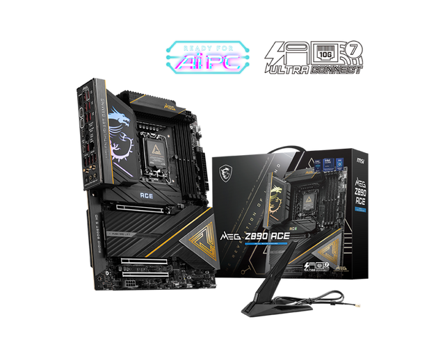 MEG Z890 ACE - Intel Z890 - Socket LGA1851 - ATX - Wi-Fi 7 - Compatible processeurs Intel Core Ultra - Support DDR5 - Boutique en ligne officielle de MSI France