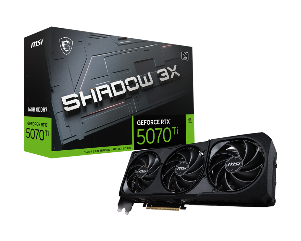 GeForce RTX 5070 Ti 16G SHADOW 3X - Boutique en ligne officielle de MSI France