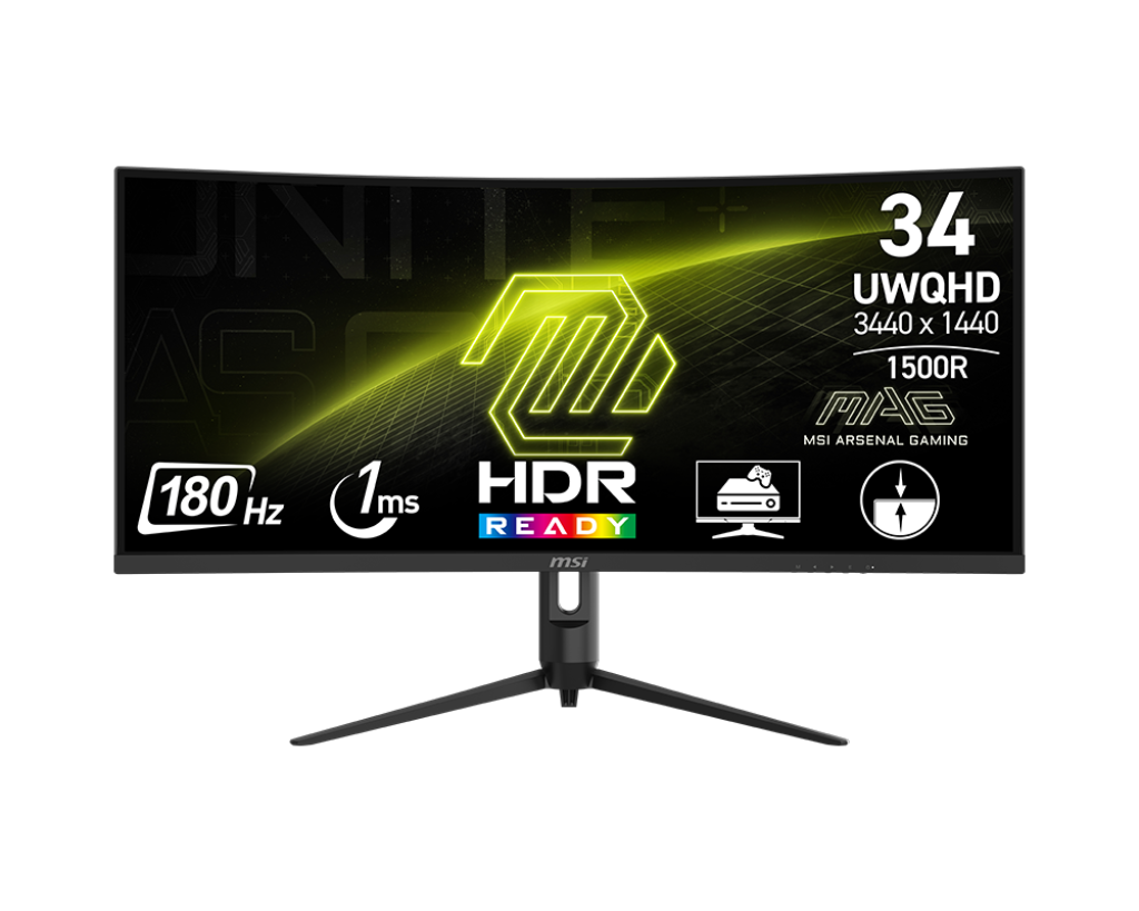 MSI 湾曲ゲーミングモニター MAG 342CQR E2 34in Écran Gamer | MAG 342CQR E2 – Boutique en ligne officielle de MSI
