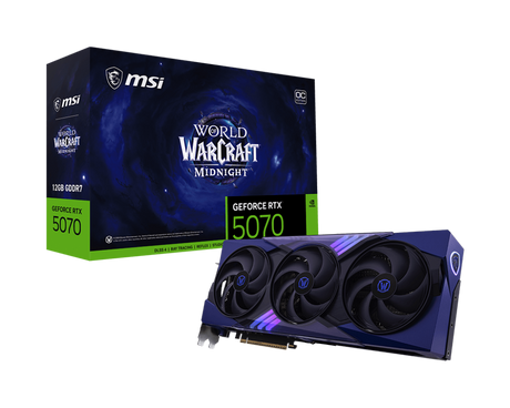 GeForce RTX 5070 12G World of Warcraft MIDNIGHT VOID EDITION OC - Boutique en ligne officielle de MSI France