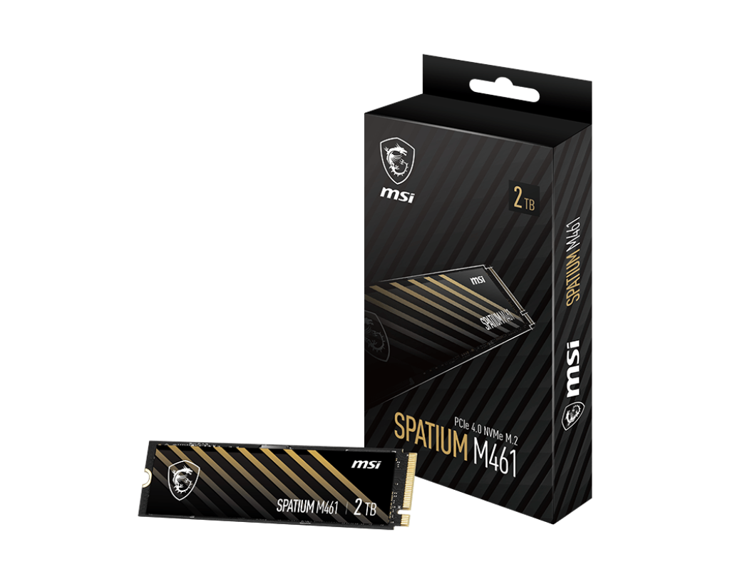 SPATIUM M461 PCIe 4.0 NVMe M.2 1TB - Boutique en ligne officielle de MSI France