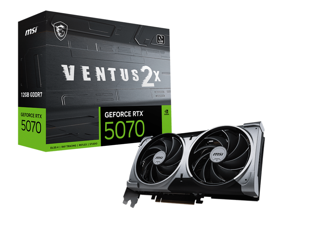 GeForce RTX 5070 12G VENTUS 2X - Boutique en ligne officielle de MSI France