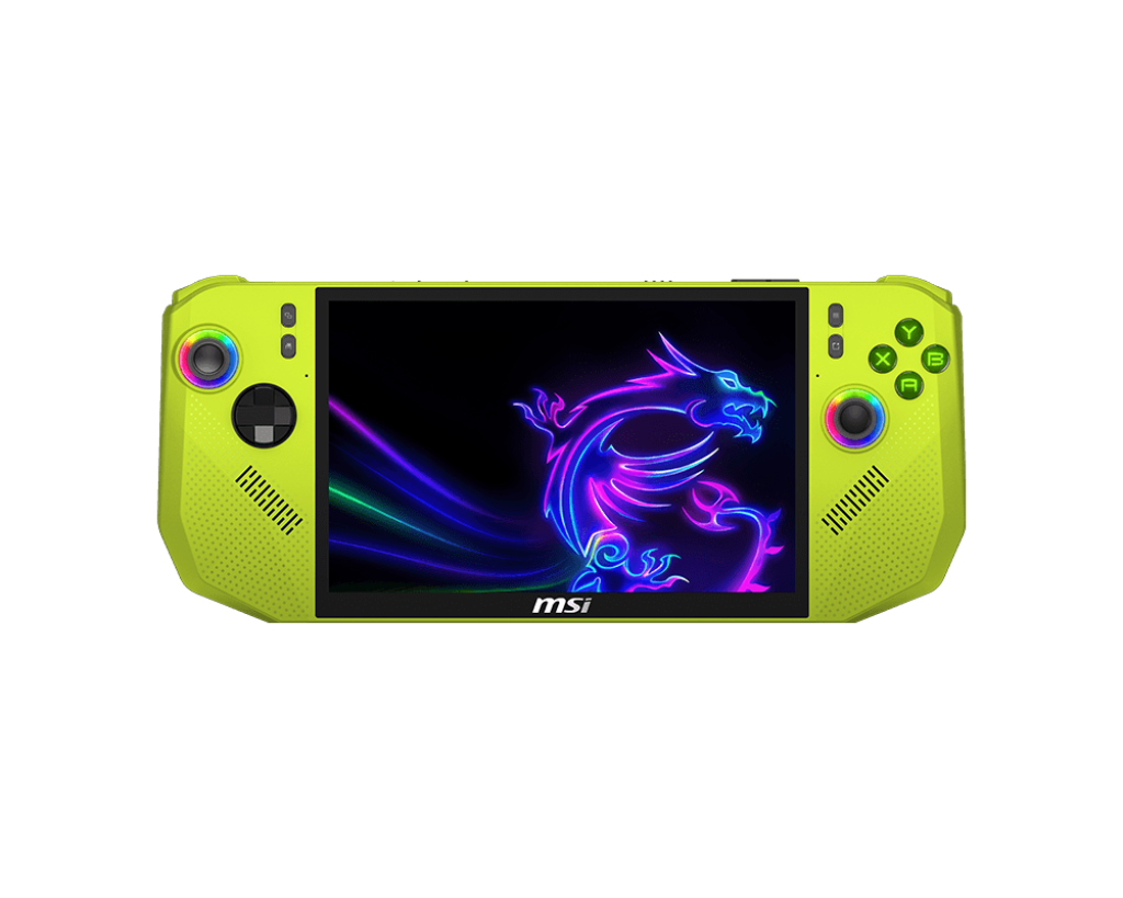 Console portable Claw A8 BZ2EM-040FR Neon Green - Boutique en ligne officielle de MSI France