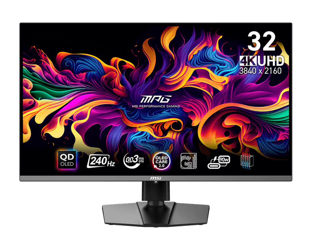 MPG 321URX QD-OLED : 31.5" 4K 240Hz  0.03ms Premium Color