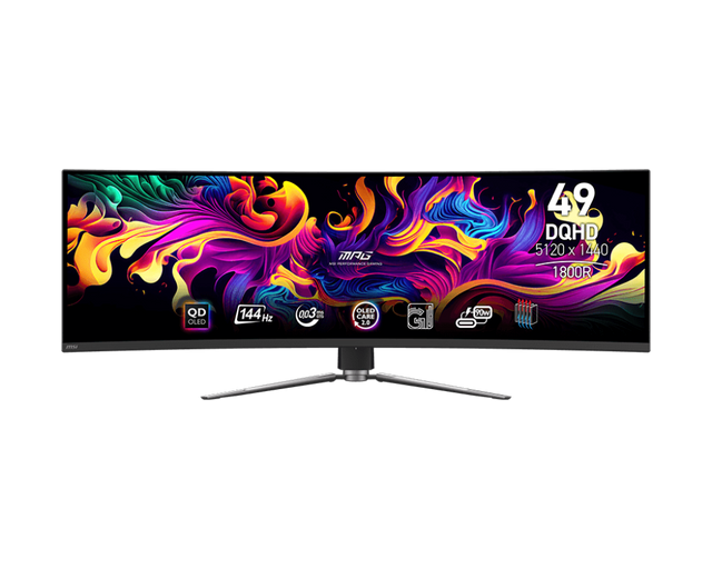 MPG 491CQP QD-OLED : QD-OLED 144Hz 1ms Incurvé 1800R Adaptive-Sync - Boutique en ligne officielle de MSI France