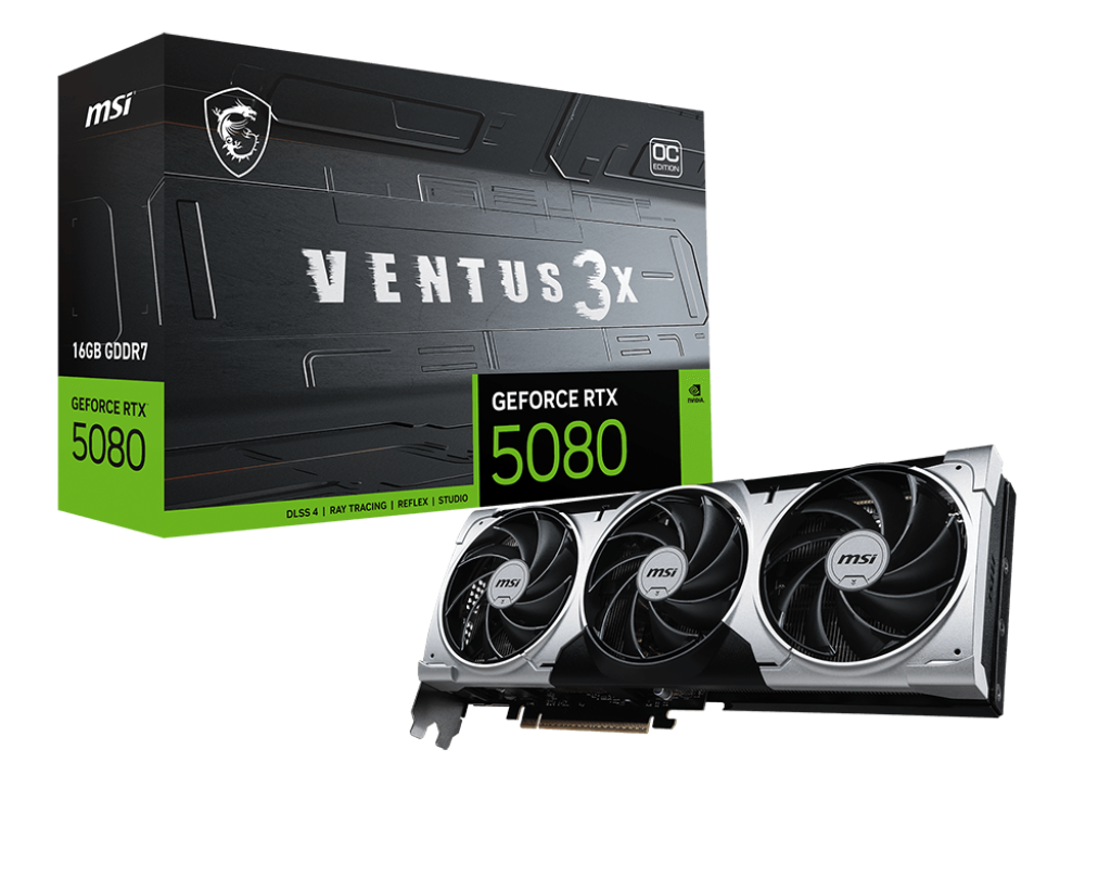 GeForce RTX 5080 16G VENTUS 3X OC PLUS - Boutique en ligne officielle de MSI France