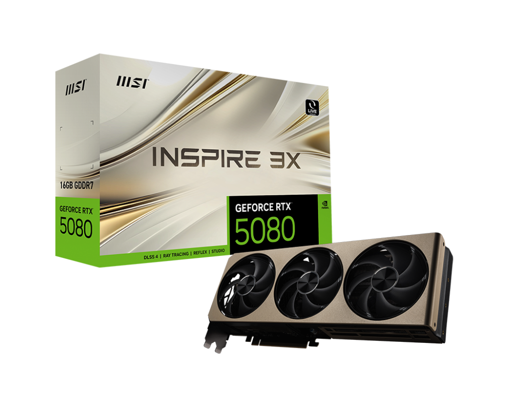 GeForce RTX 5080 16G INSPIRE 3X - Boutique en ligne officielle de MSI France
