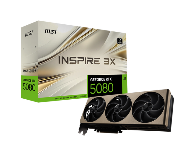 GeForce RTX 5080 16G INSPIRE 3X - Boutique en ligne officielle de MSI France