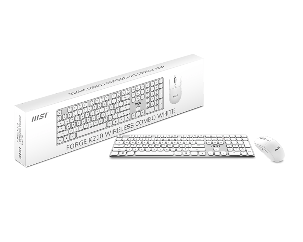 MSI FORGE K210 W COMBO WHITE FR - Boutique en ligne officielle de MSI France