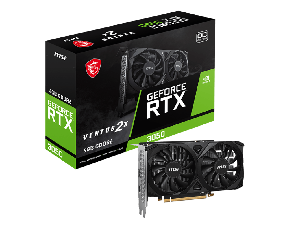 [-5% avec le code BTS24VGA] GeForce RTX 3050 VENTUS 2X 6G OC