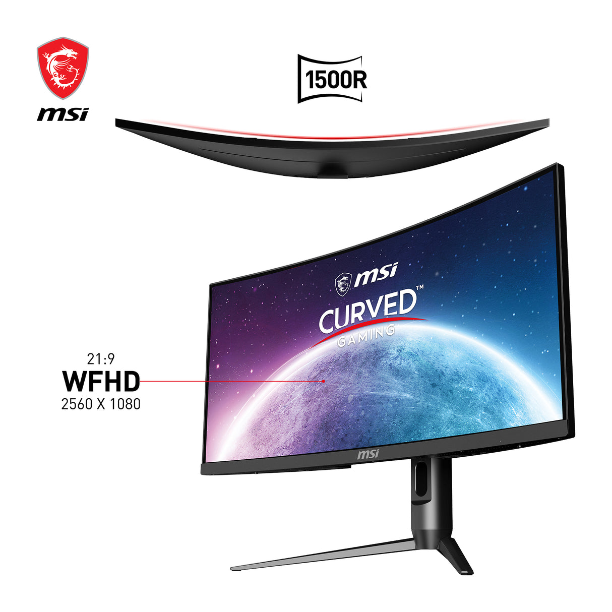 OPTIX MAG301CR2 : WFHD incurvé 1500R 200Hz  1ms FreeSync Premium - Boutique en ligne officielle de MSI France