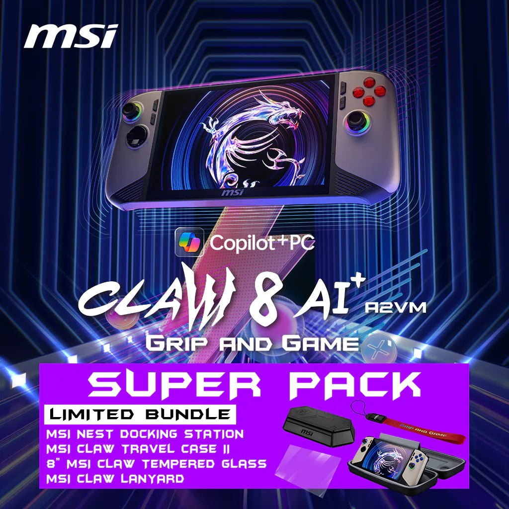 Console portable Claw 8 AI+ A2VM Super Pack-065FR - Boutique en ligne officielle de MSI France