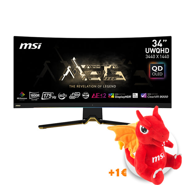 Écran Gaming MSI 34 pouces 4K UWQHD 175Hz Quantum Dot G-Sync Type-C MEG  342C QD OLED— Boutique en ligne officielle de MSI France